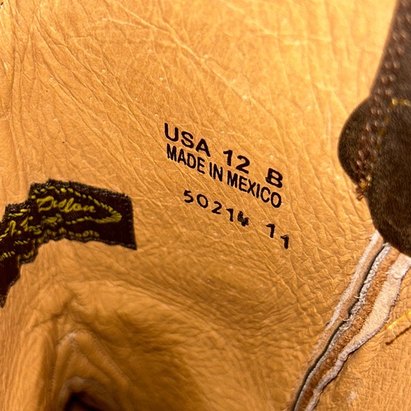 J. B. Dillon Brown Leather Cowboy Boots - Women’s Size 12 - Picture 6 of 6